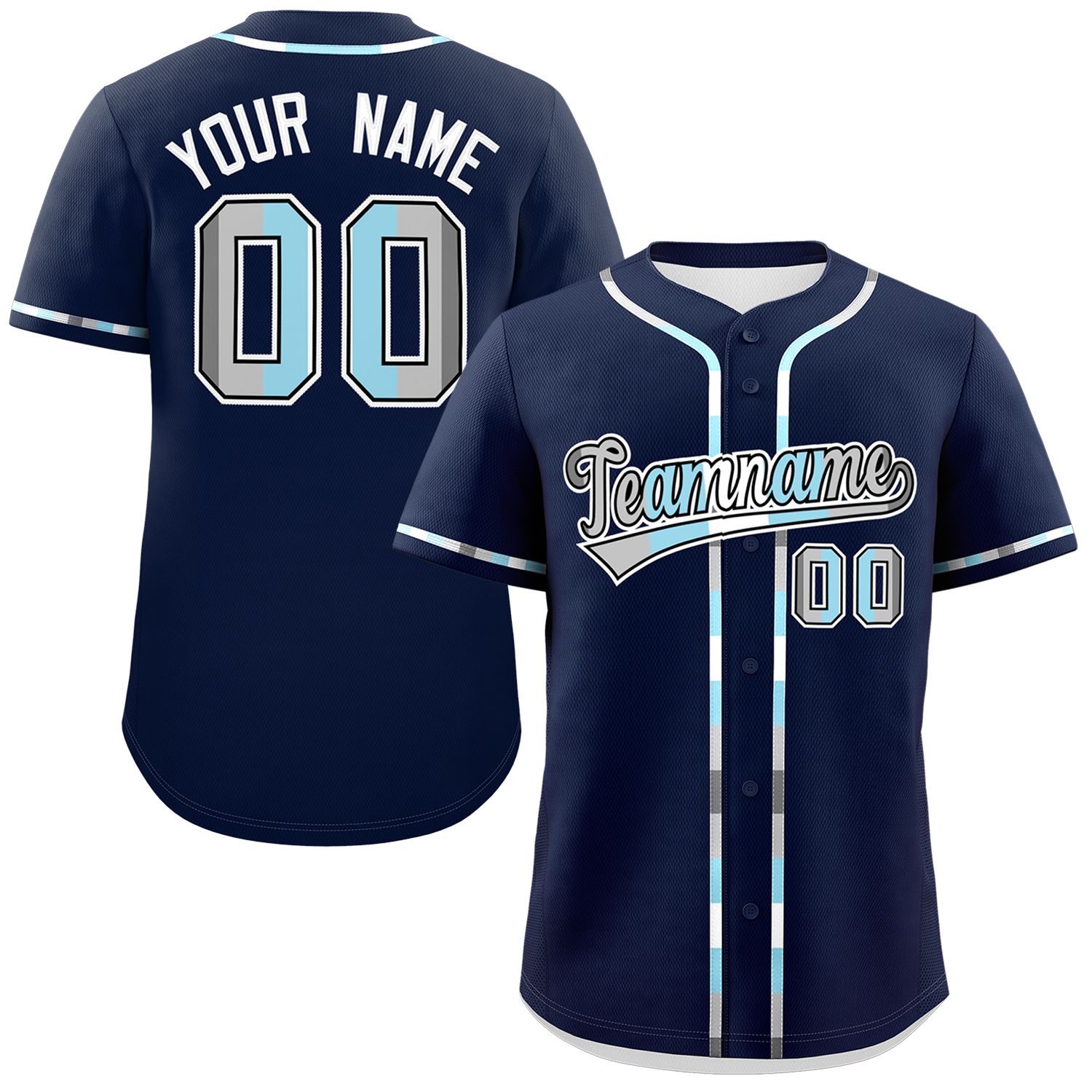 Custom Navy Demiboy For Pride Month Classic Style Authentic Baseball Jersey