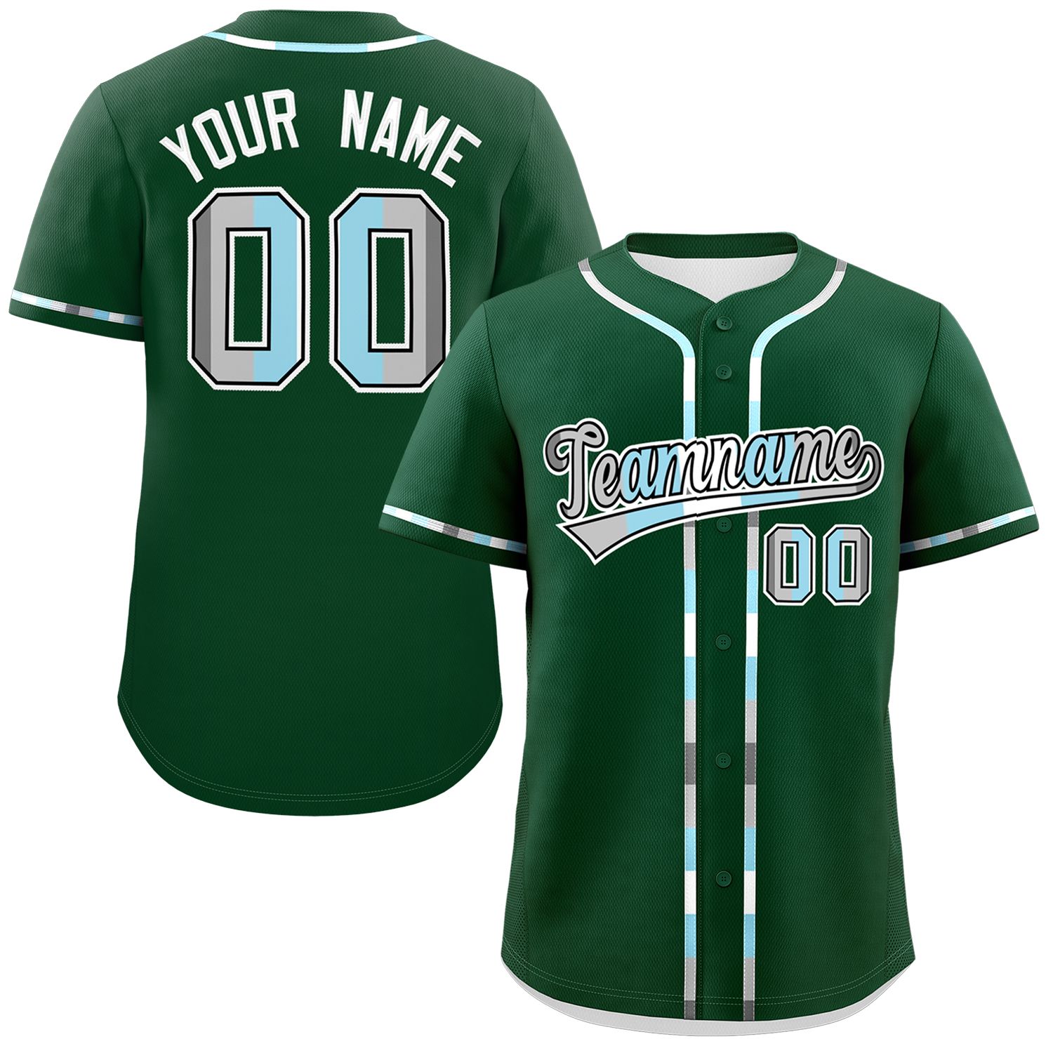 Custom Green Demiboy For Pride Month Classic Style Authentic Baseball Jersey