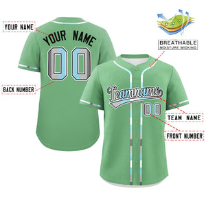 Custom Light Green Demiboy For Pride Month Classic Style Authentic Baseball Jersey