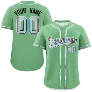 Custom Light Green Demiboy For Pride Month Classic Style Authentic Baseball Jersey