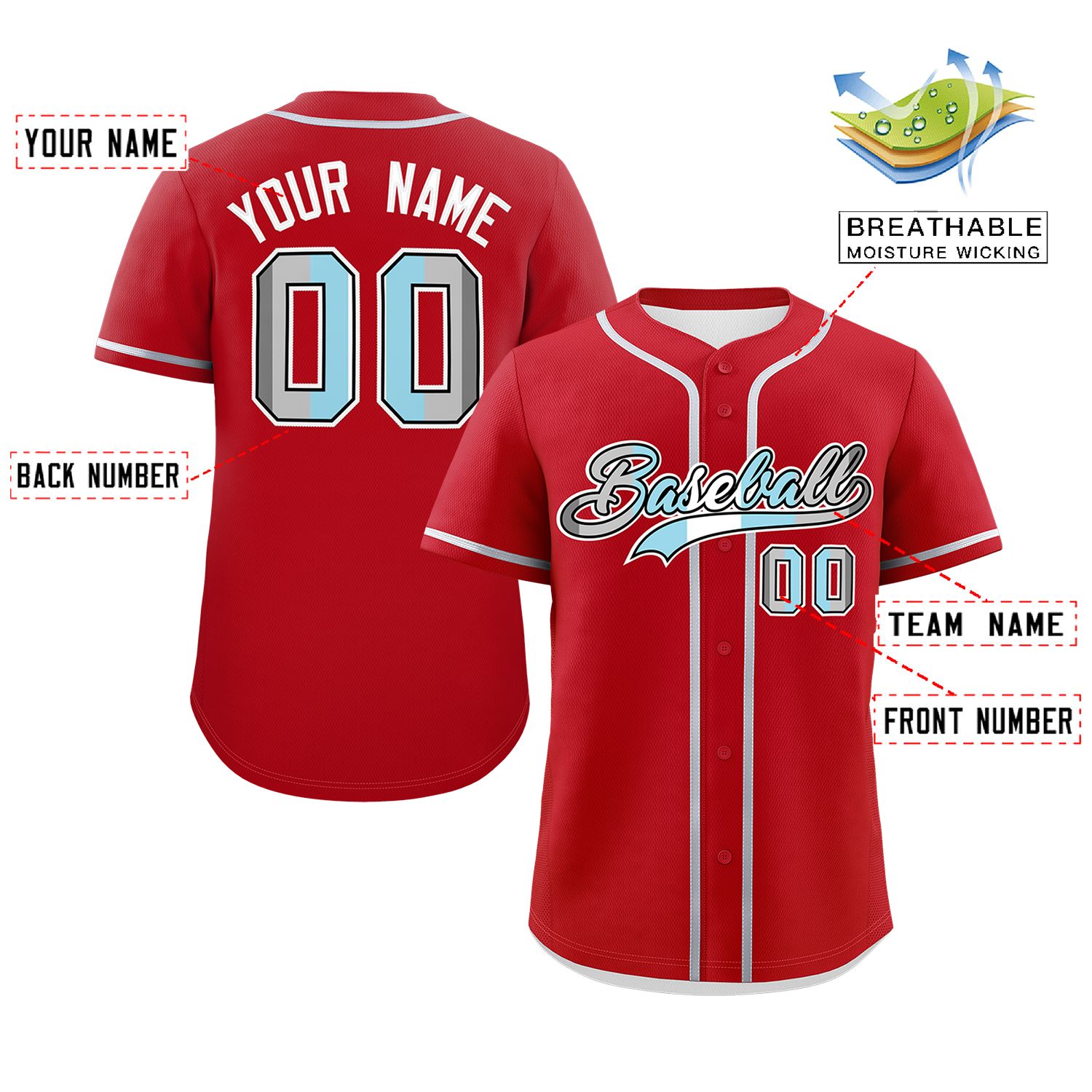 Custom Red Demiboy For Pride Month Classic Style Authentic Baseball Jersey