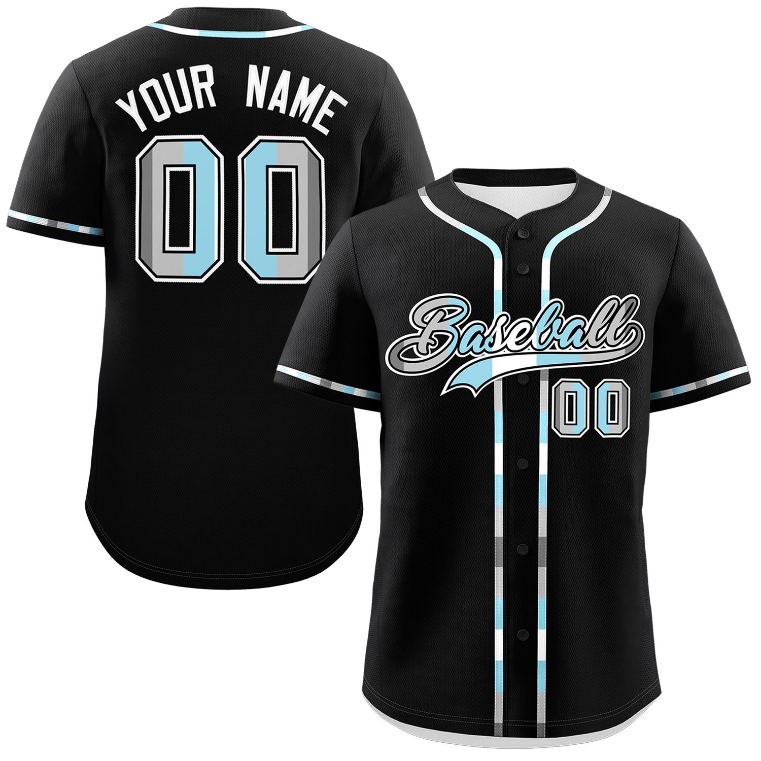 Custom Black Demiboy For Pride Month Classic Style Authentic Baseball Jersey