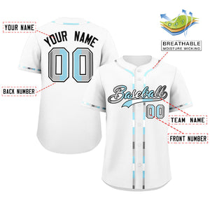 Custom White Demiboy For Pride Month Classic Style Authentic Baseball Jersey