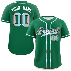 Custom Kelly Green Demiboy For Pride Month Classic Style Authentic Baseball Jersey