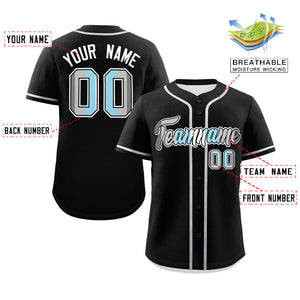 Custom Black Demiboy For Pride Month Classic Style Authentic Baseball Jersey