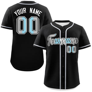 Custom Black Demiboy For Pride Month Classic Style Authentic Baseball Jersey