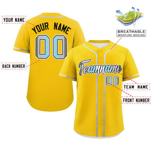 Custom Gold Demiboy For Pride Month Classic Style Authentic Baseball Jersey