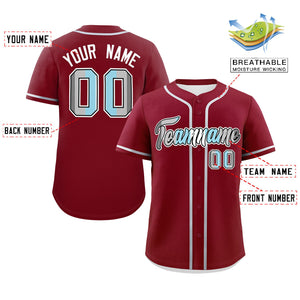 Custom Crimson Demiboy For Pride Month Classic Style Authentic Baseball Jersey