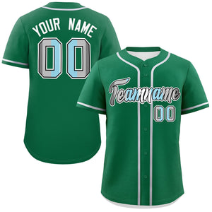 Custom Kelly Green Demiboy For Pride Month Classic Style Authentic Baseball Jersey