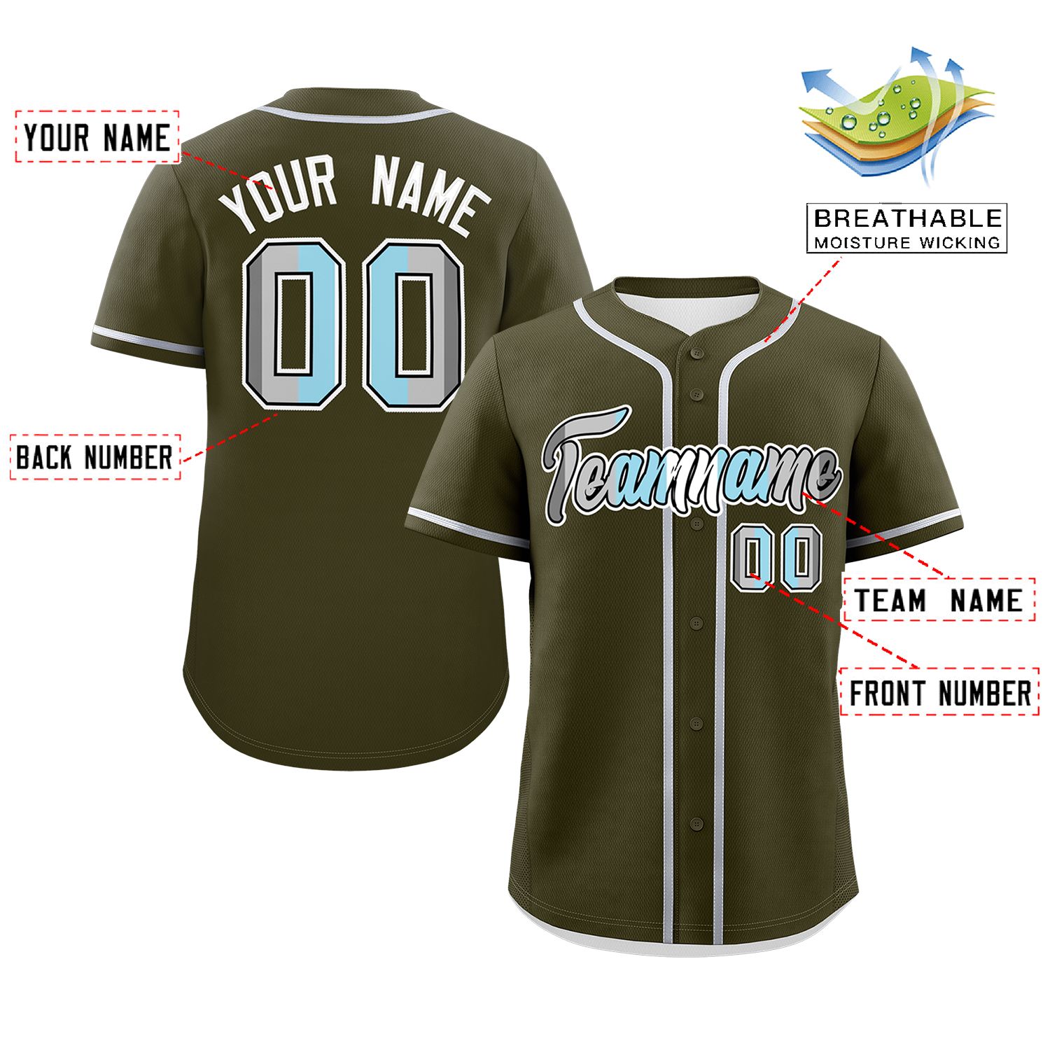 Custom Olive Demiboy For Pride Month Classic Style Authentic Baseball Jersey