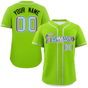 Custom Neon Green Demiboy For Pride Month Classic Style Authentic Baseball Jersey