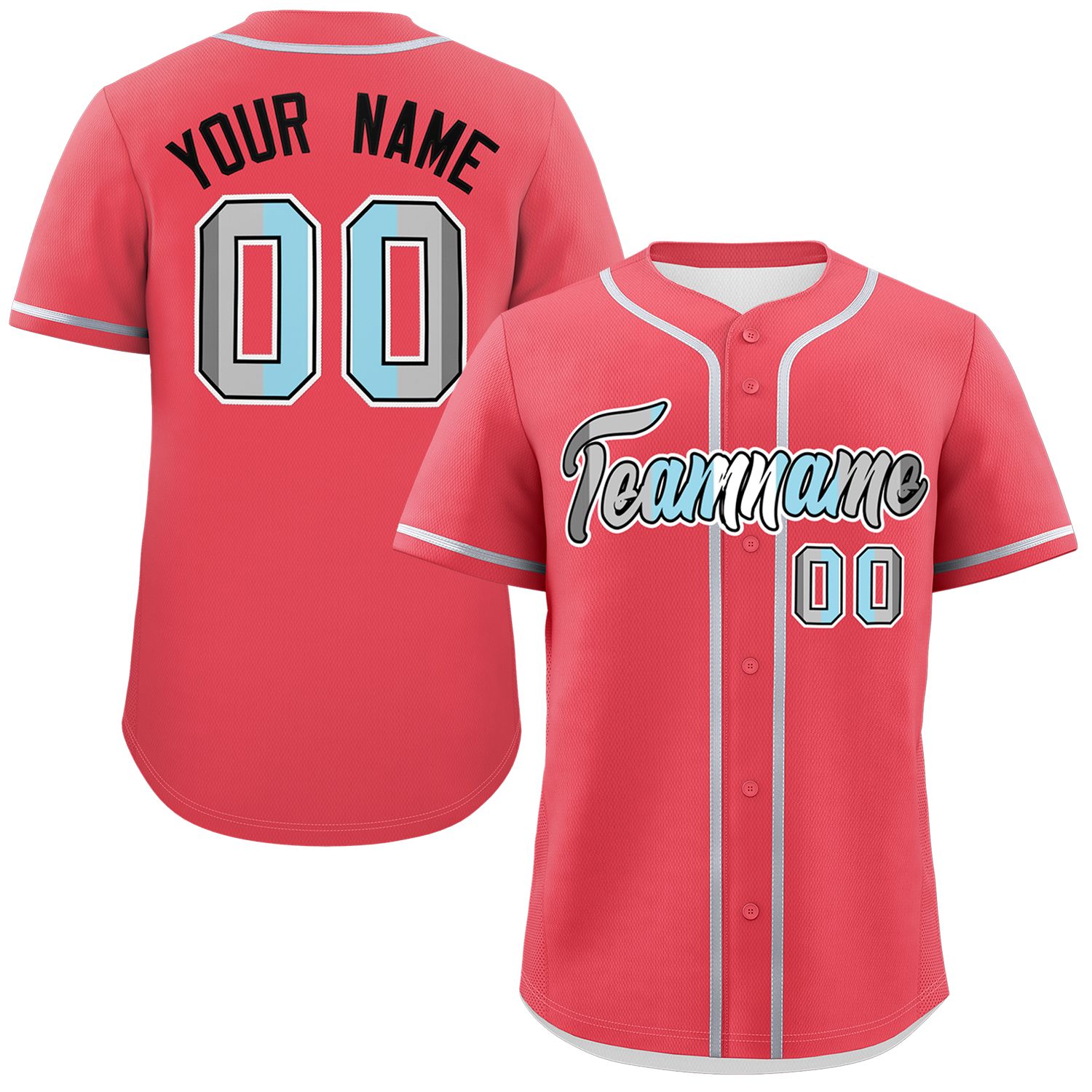 Custom Light Red Demiboy For Pride Month Classic Style Authentic Baseball Jersey