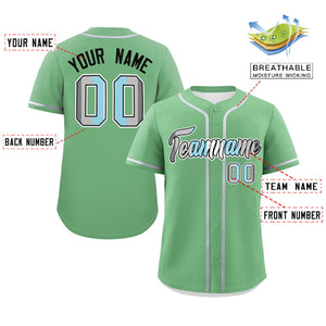 Custom Light Green Demiboy For Pride Month Classic Style Authentic Baseball Jersey