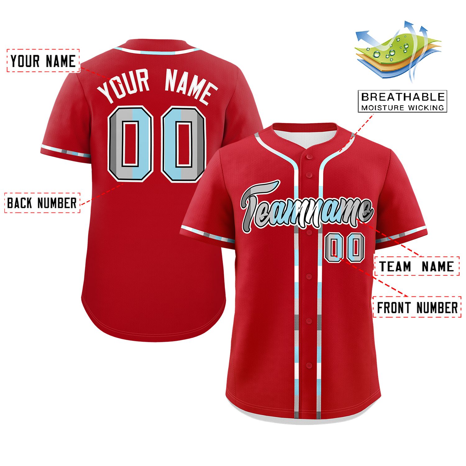 Custom Red Demiboy For Pride Month Classic Style Authentic Baseball Jersey