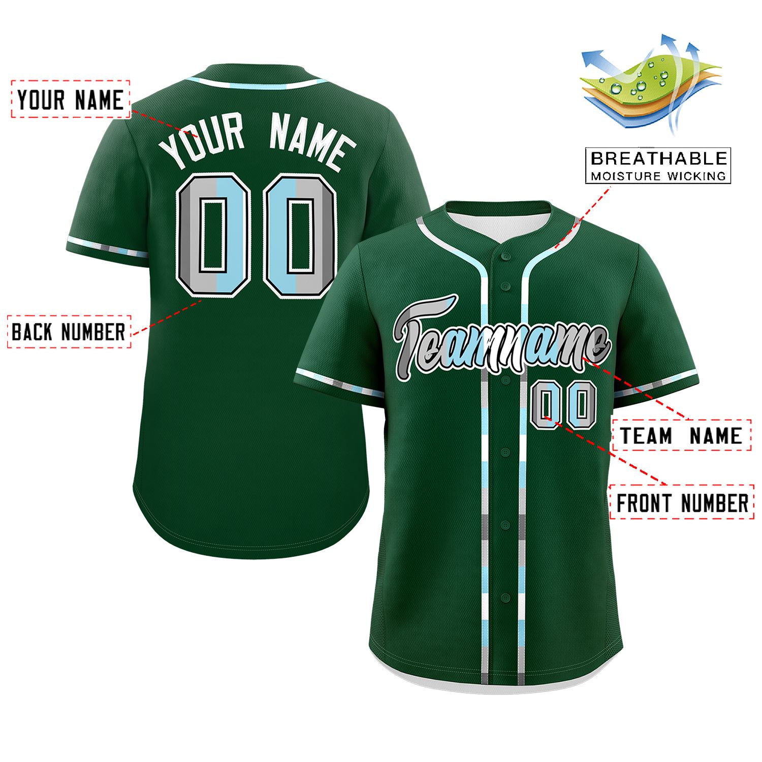 Custom Green Demiboy For Pride Month Classic Style Authentic Baseball Jersey