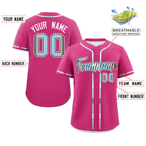 Custom Rose Red Demiboy For Pride Month Classic Style Authentic Baseball Jersey