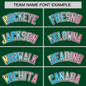 Custom Green Genderflux For Pride Month Classic Style Authentic Baseball Jersey