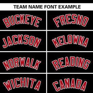 Custom Black Red Personalized Flame Graffiti Pattern Authentic Baseball Jersey