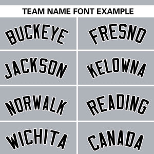 Custom Gray Black Personalized Flame Graffiti Pattern Authentic Baseball Jersey