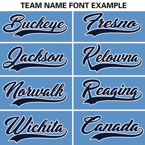 Custom Light Blue Navy Personalized Flame Graffiti Pattern Authentic Baseball Jersey