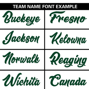 Custom White Green Personalized Flame Graffiti Pattern Authentic Baseball Jersey