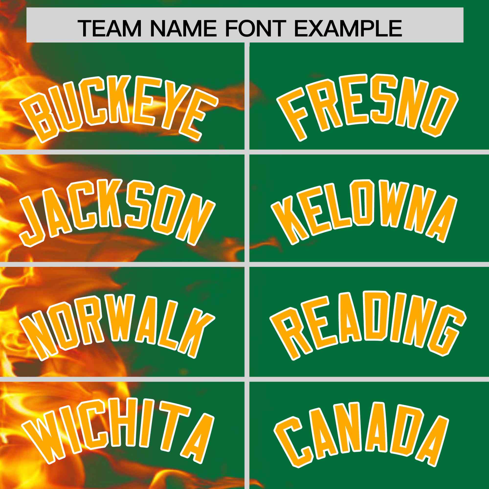 Custom Kelly Green Personalized 3D Flame Design Authentic Baseball Jersey