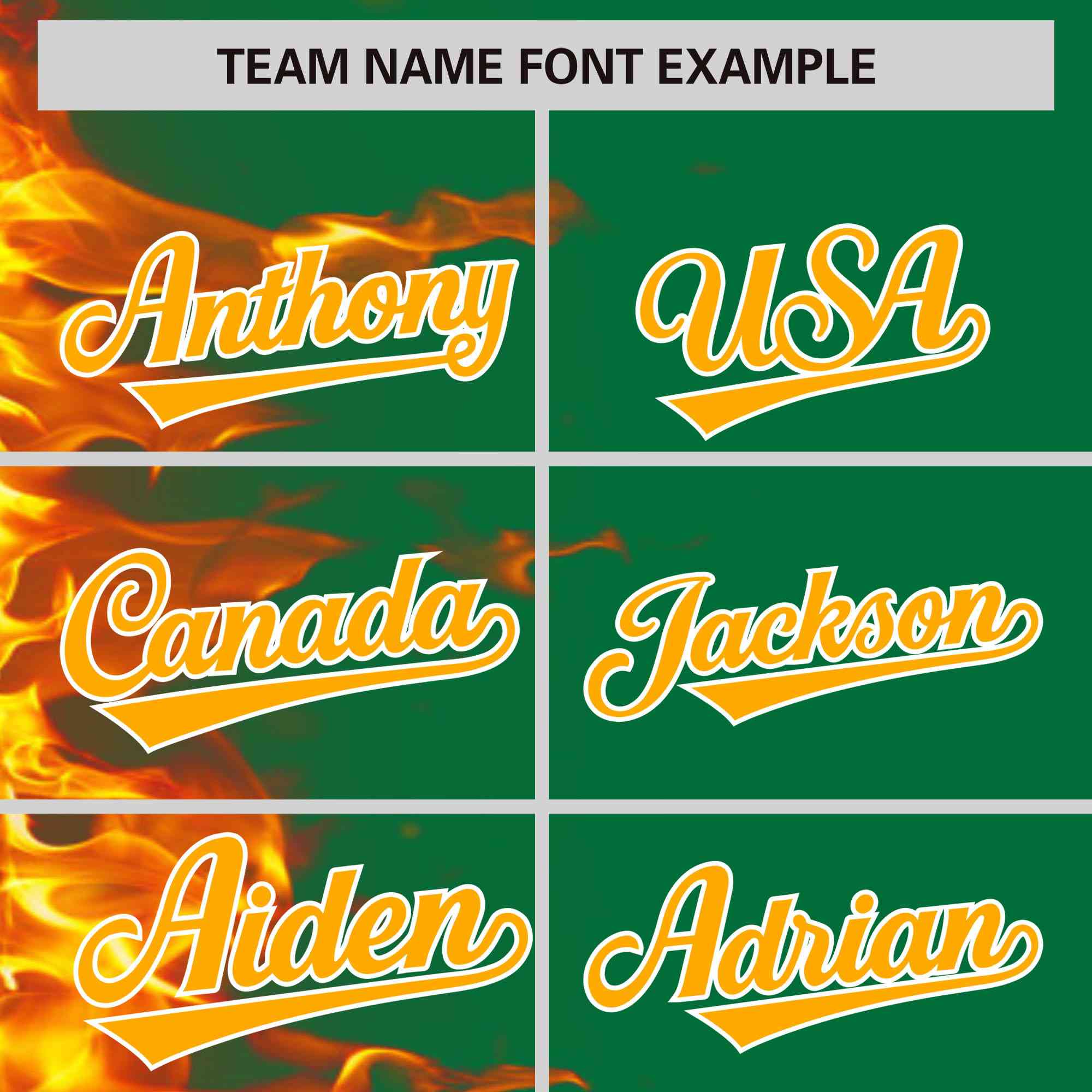 Custom Kelly Green Personalized 3D Flame Design Authentic Baseball Jersey