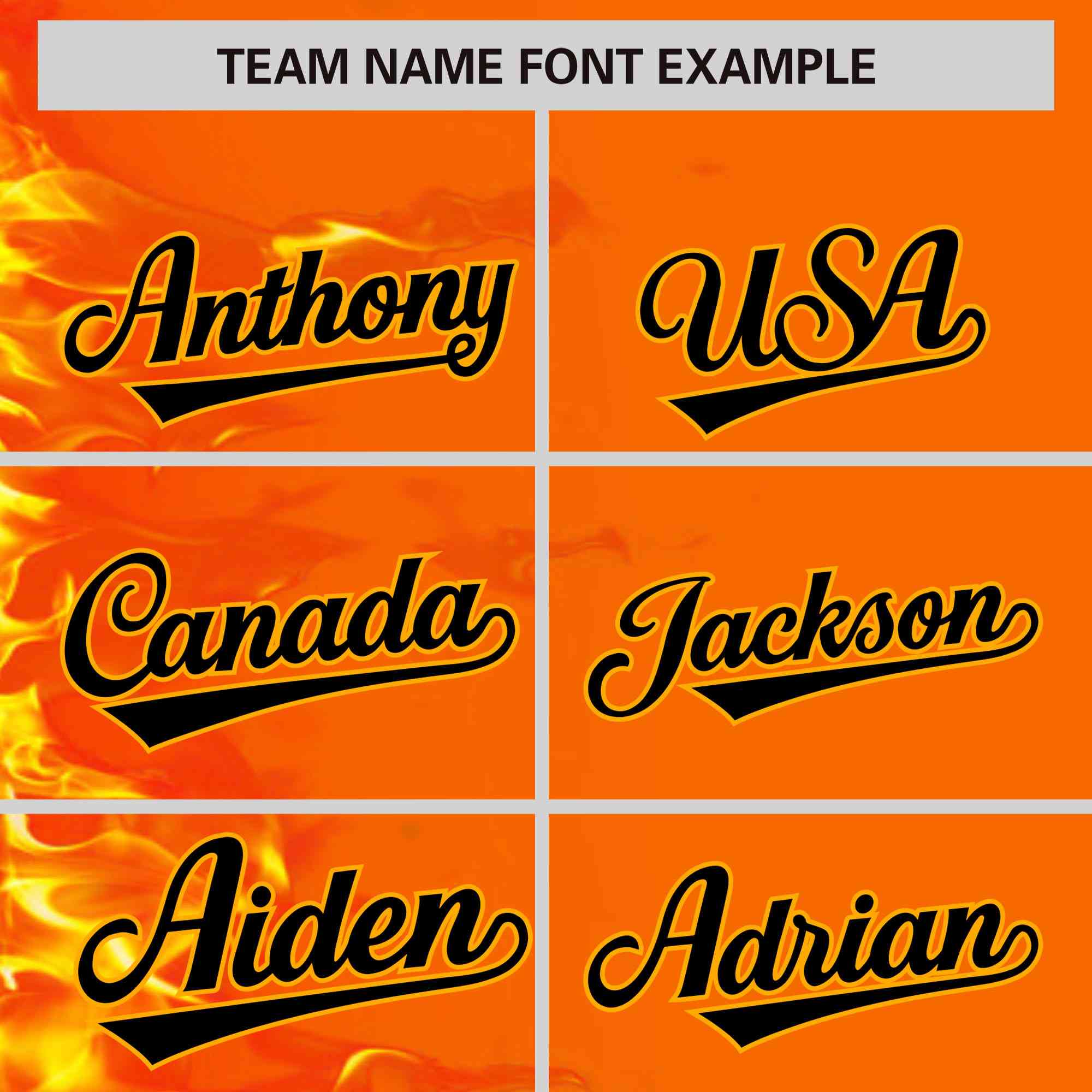 Custom Orange Personalized 3D Flame Design Authentic Baseball Jersey