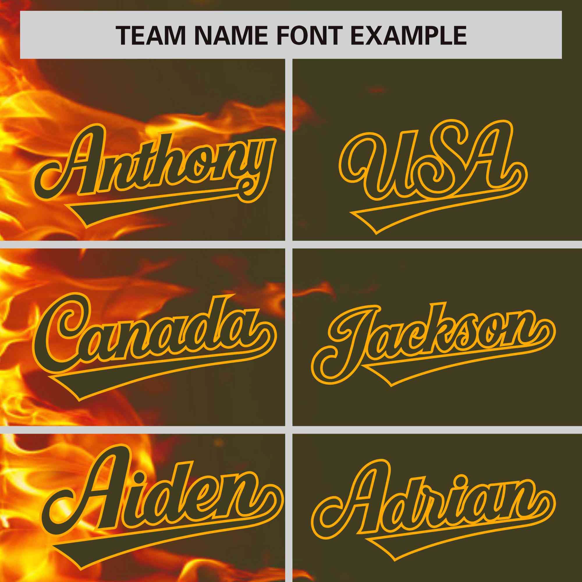 Custom Olive Personalized 3D Flame Design Authentic Baseball Jersey