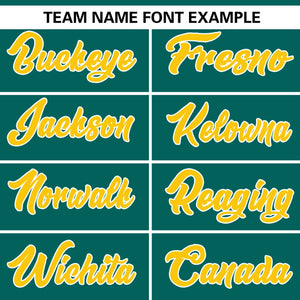 Custom Aqua Gold Personalized Gradient Ribbed Design Authentic Baseball Jersey