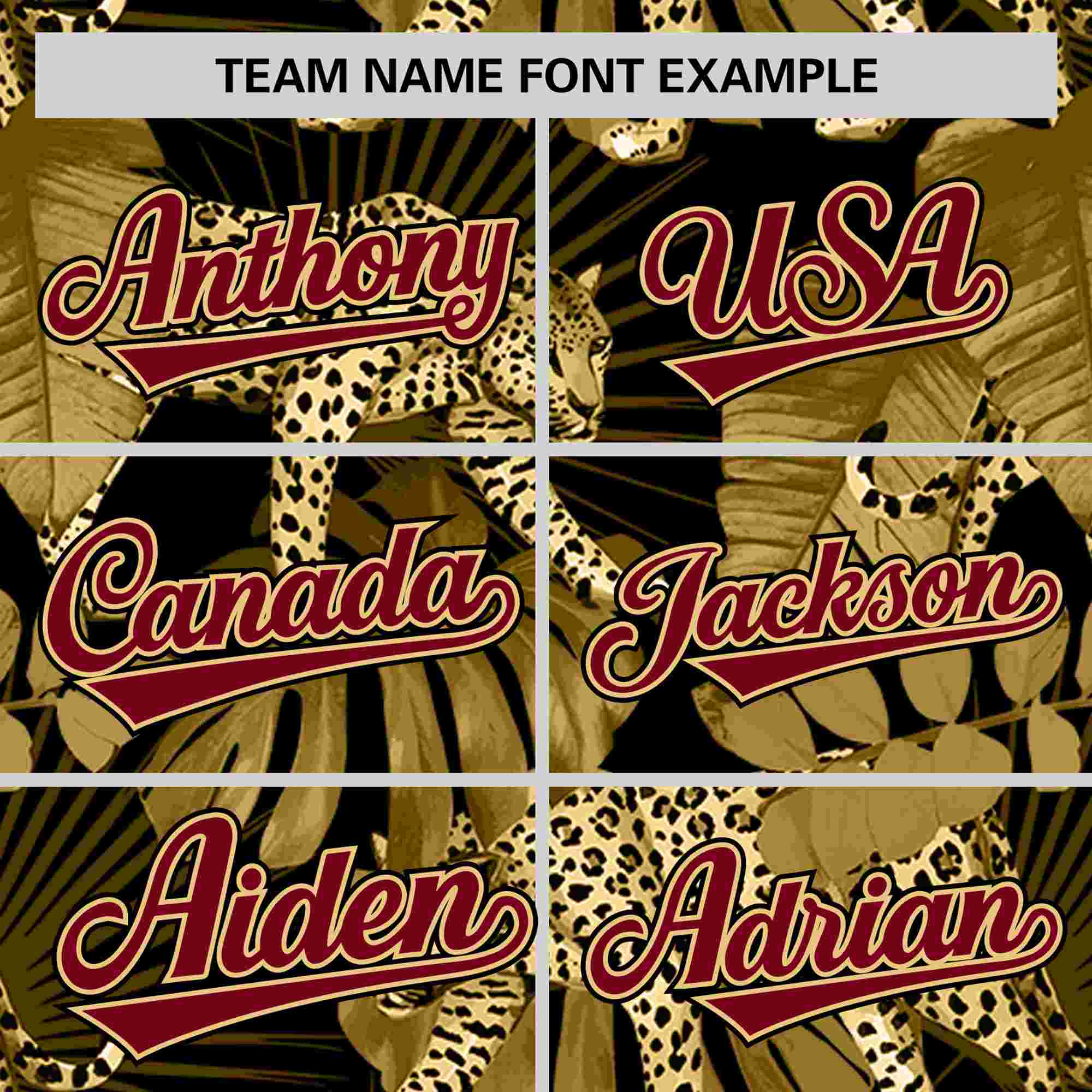 Custom Crimson Personalized Leopard Graffiti Pattern Authentic Baseball Jersey