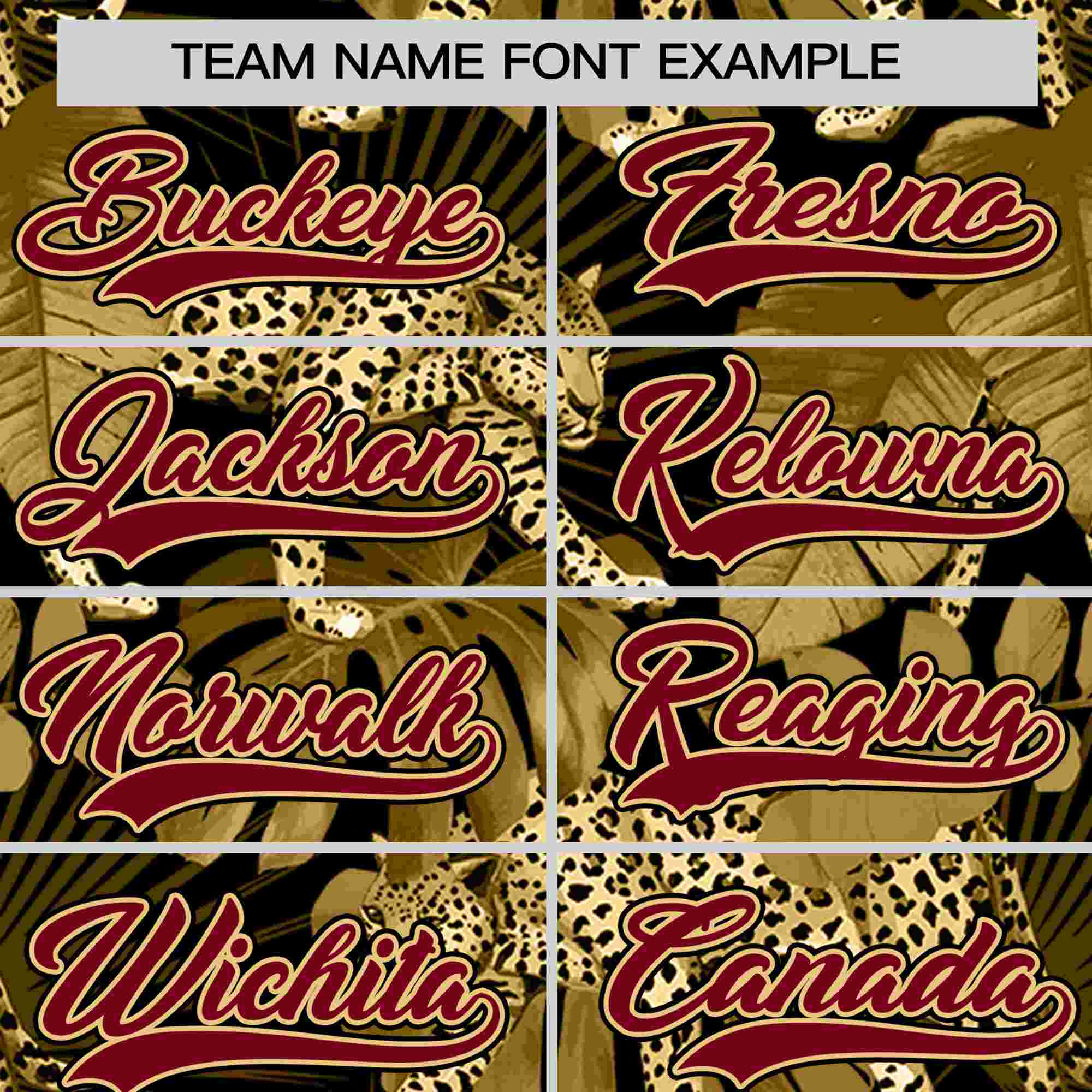 Custom Crimson Personalized Leopard Graffiti Pattern Authentic Baseball Jersey