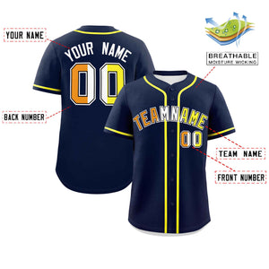 Custom Navy Maverique For Pride Month Classic Style Authentic Baseball Jersey