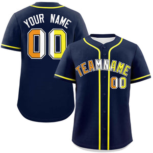 Custom Navy Maverique For Pride Month Classic Style Authentic Baseball Jersey