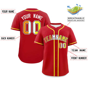 Custom Red Maverique For Pride Month Classic Style Authentic Baseball Jersey