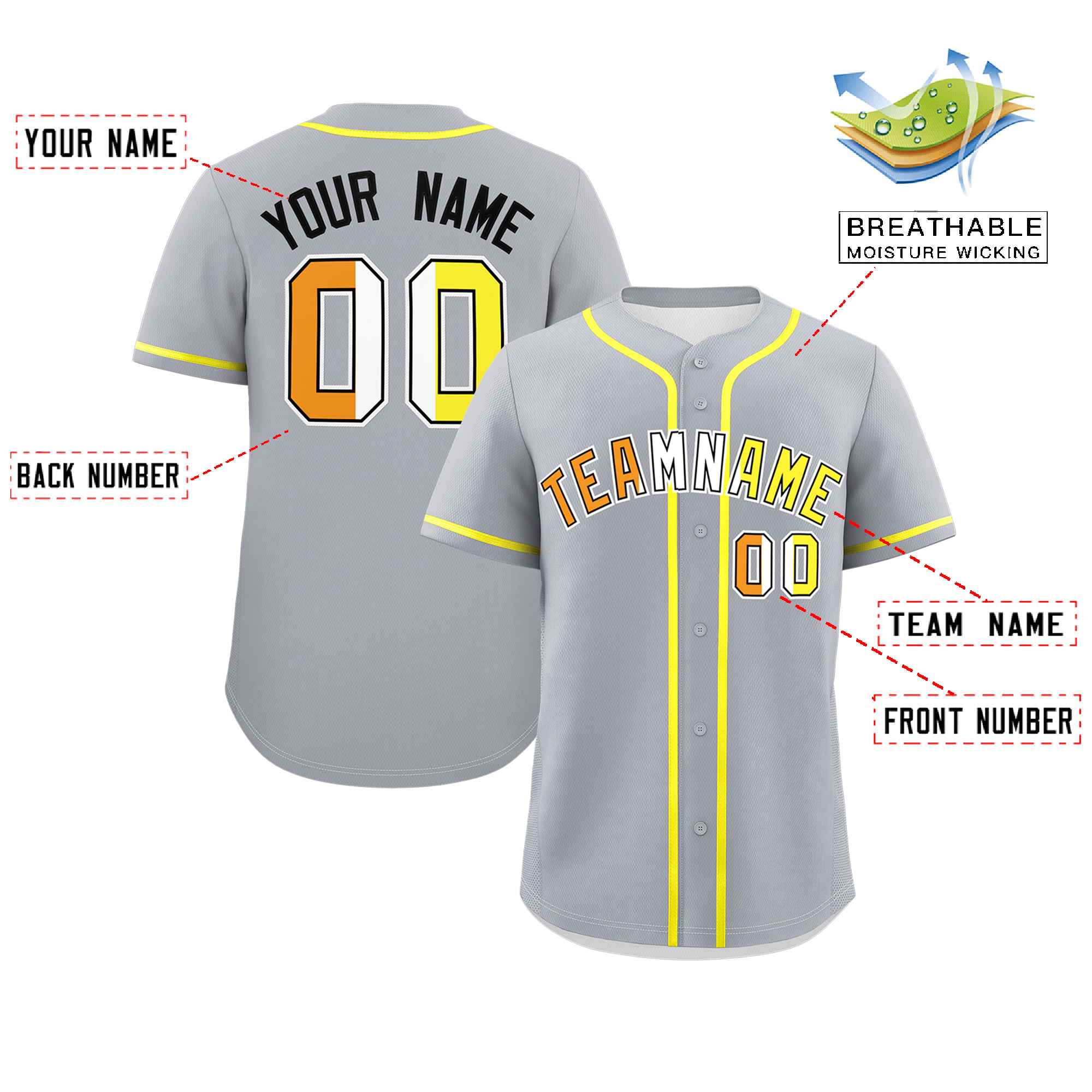 Custom Gray Maverique For Pride Month Classic Style Authentic Baseball Jersey