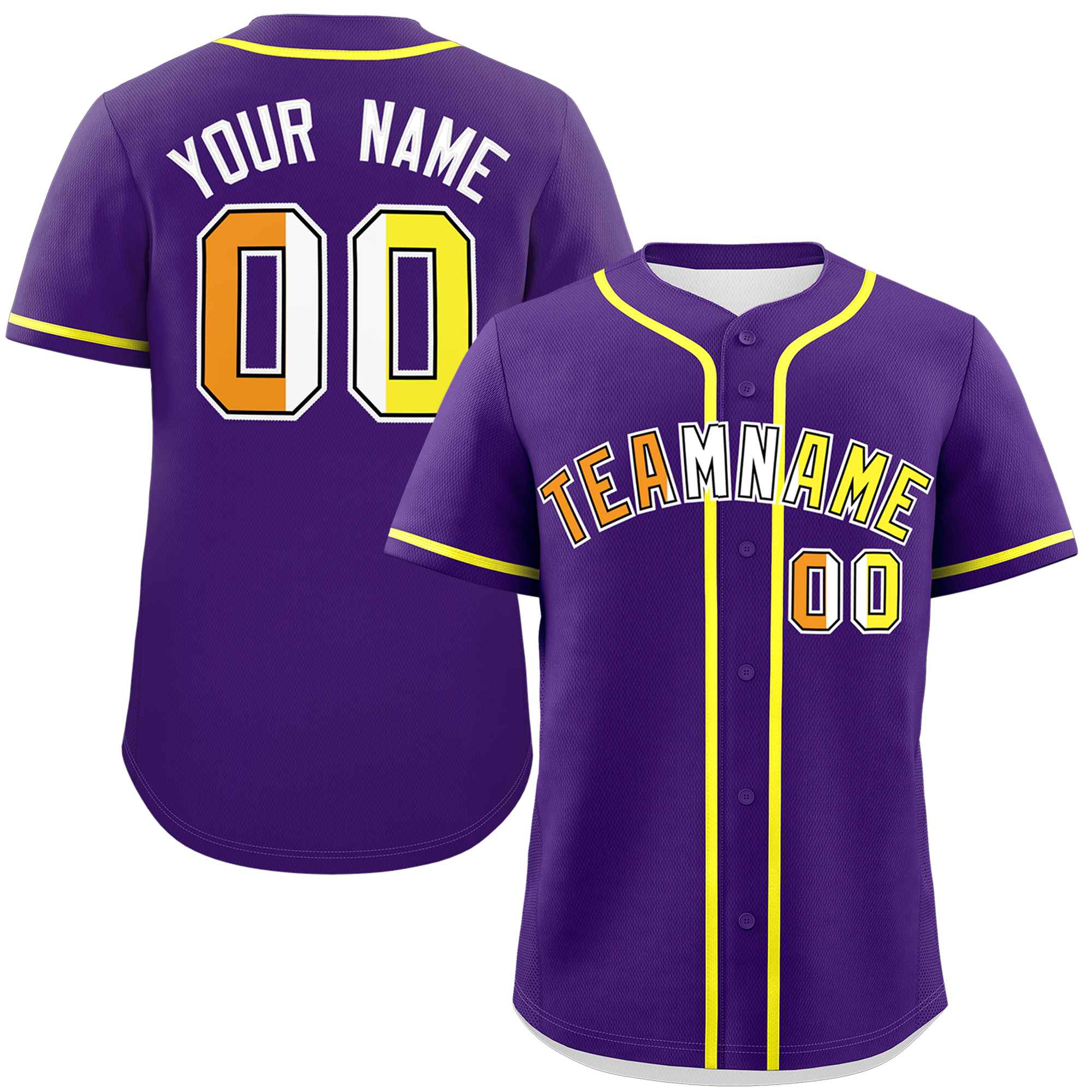 Custom Purple Maverique For Pride Month Classic Style Authentic Baseball Jersey