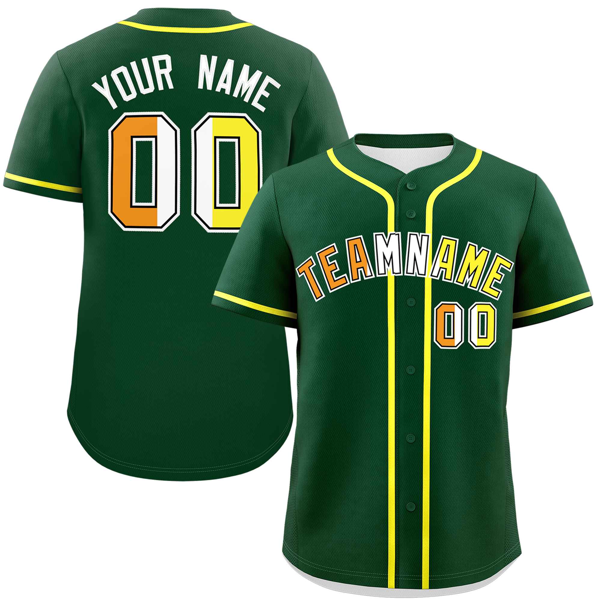 Custom Green Maverique For Pride Month Classic Style Authentic Baseball Jersey