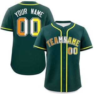 Custom Midnight Green Maverique For Pride Month Classic Style Authentic Baseball Jersey