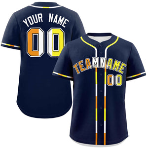 Custom Navy Maverique For Pride Month Classic Style Authentic Baseball Jersey