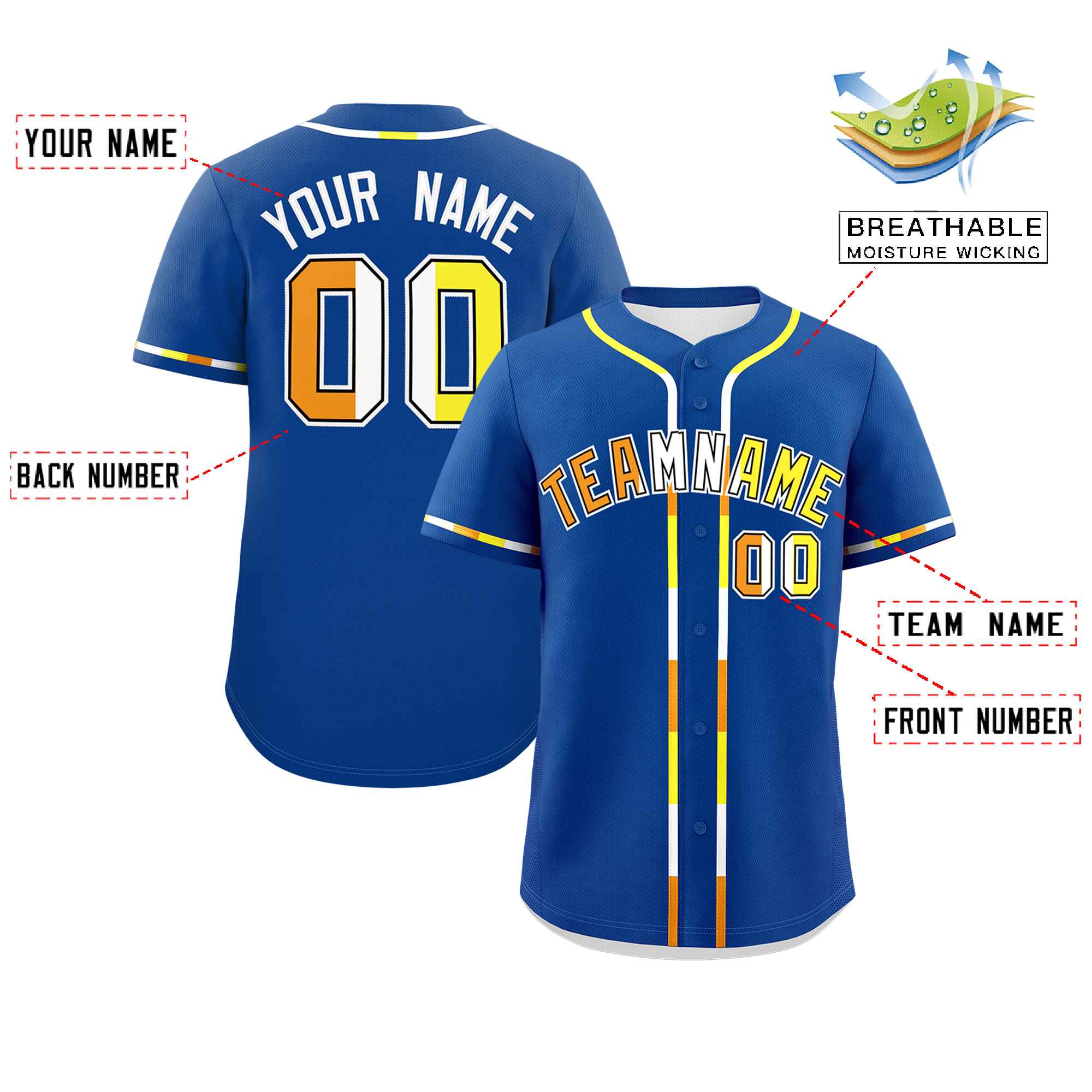 Custom Royal Maverique For Pride Month Classic Style Authentic Baseball Jersey