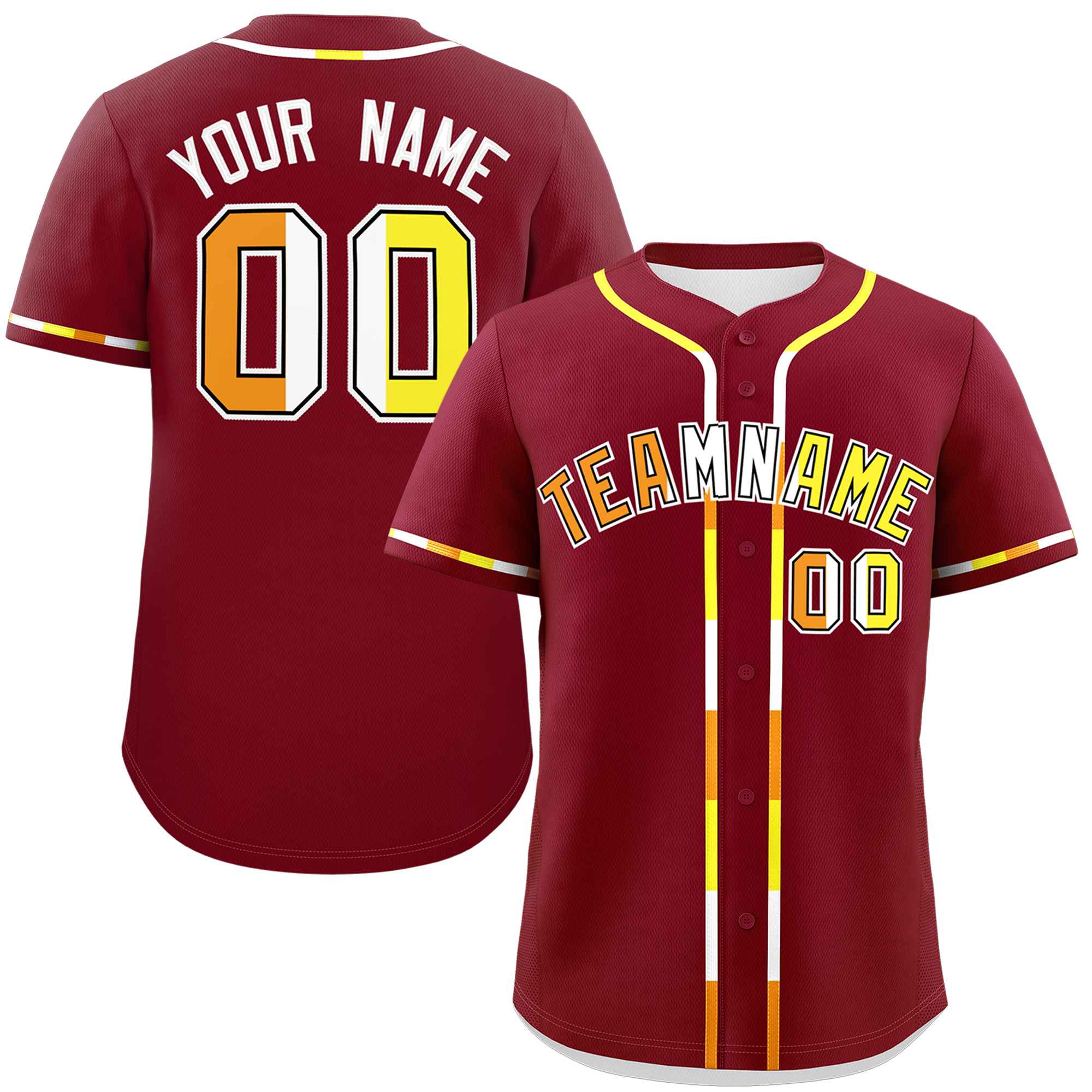 Custom Crimson Maverique For Pride Month Classic Style Authentic Baseball Jersey