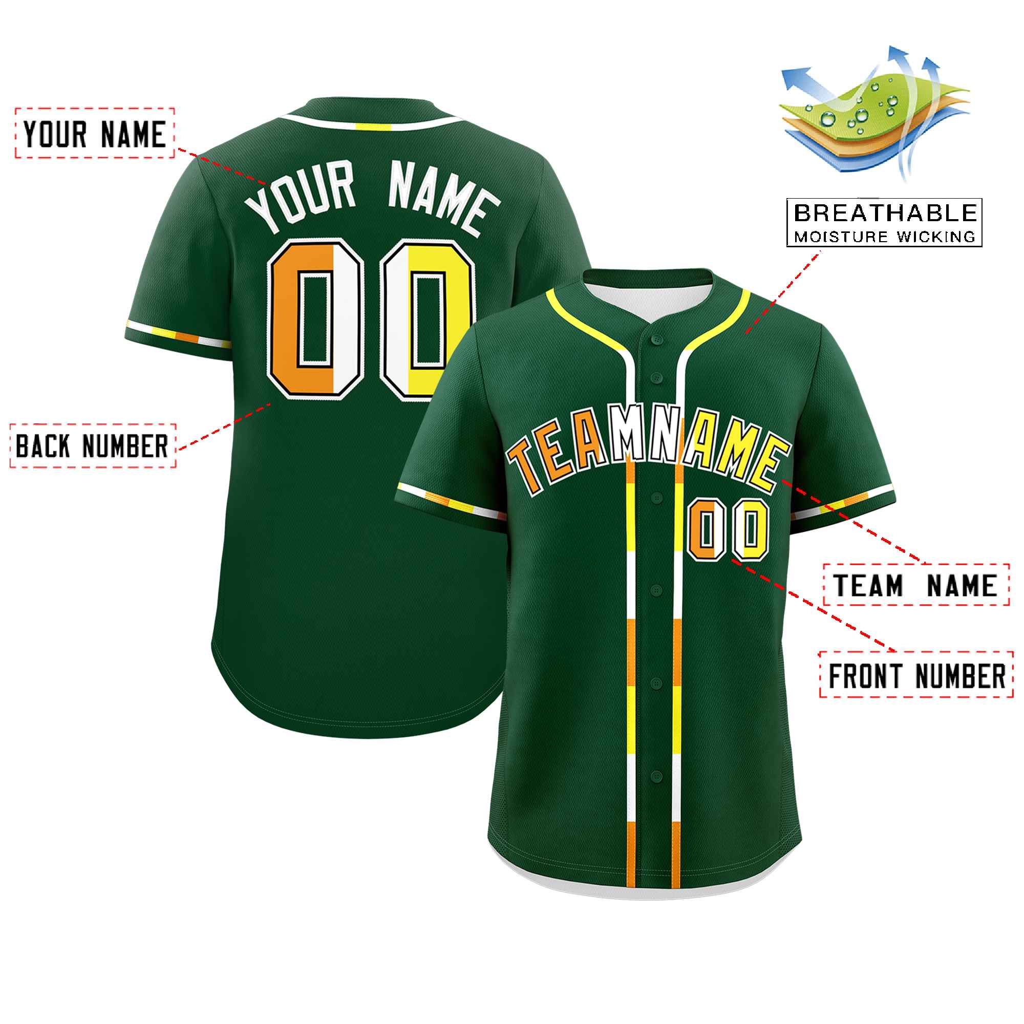 Custom Green Maverique For Pride Month Classic Style Authentic Baseball Jersey