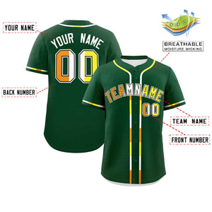 Custom Green Maverique For Pride Month Classic Style Authentic Baseball Jersey