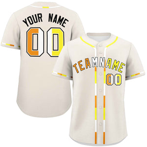 Custom Cream Maverique For Pride Month Classic Style Authentic Baseball Jersey