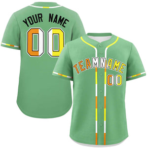 Custom Light Green Maverique For Pride Month Classic Style Authentic Baseball Jersey