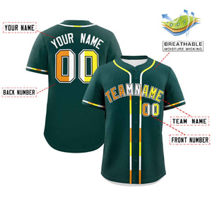 Custom Midnight Green Maverique For Pride Month Classic Style Authentic Baseball Jersey