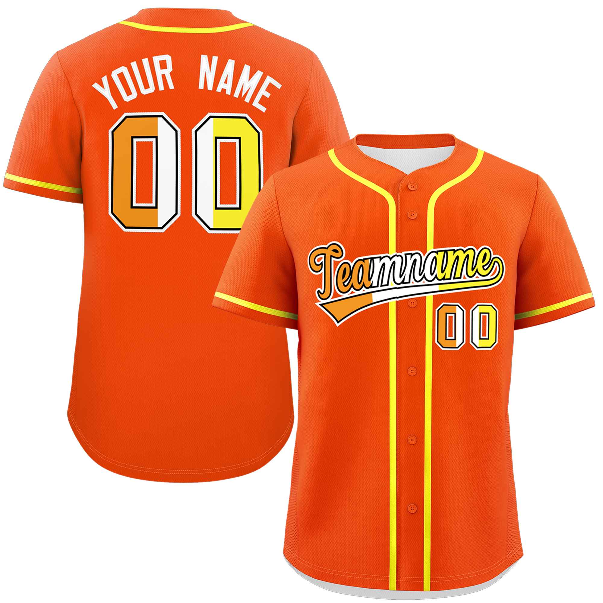 Custom Orange Maverique For Pride Month Classic Style Authentic Baseball Jersey