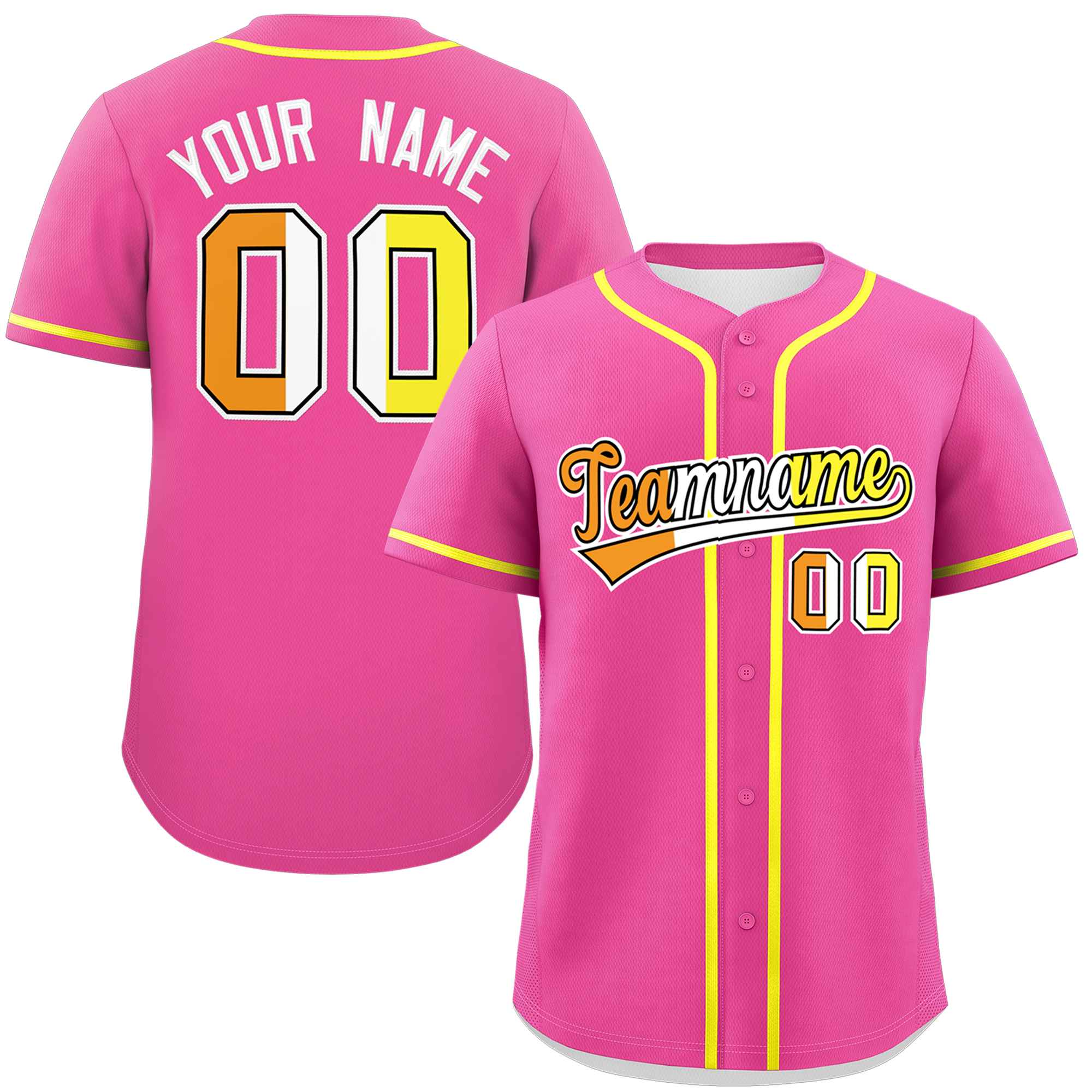 Custom Pink Maverique For Pride Month Classic Style Authentic Baseball Jersey