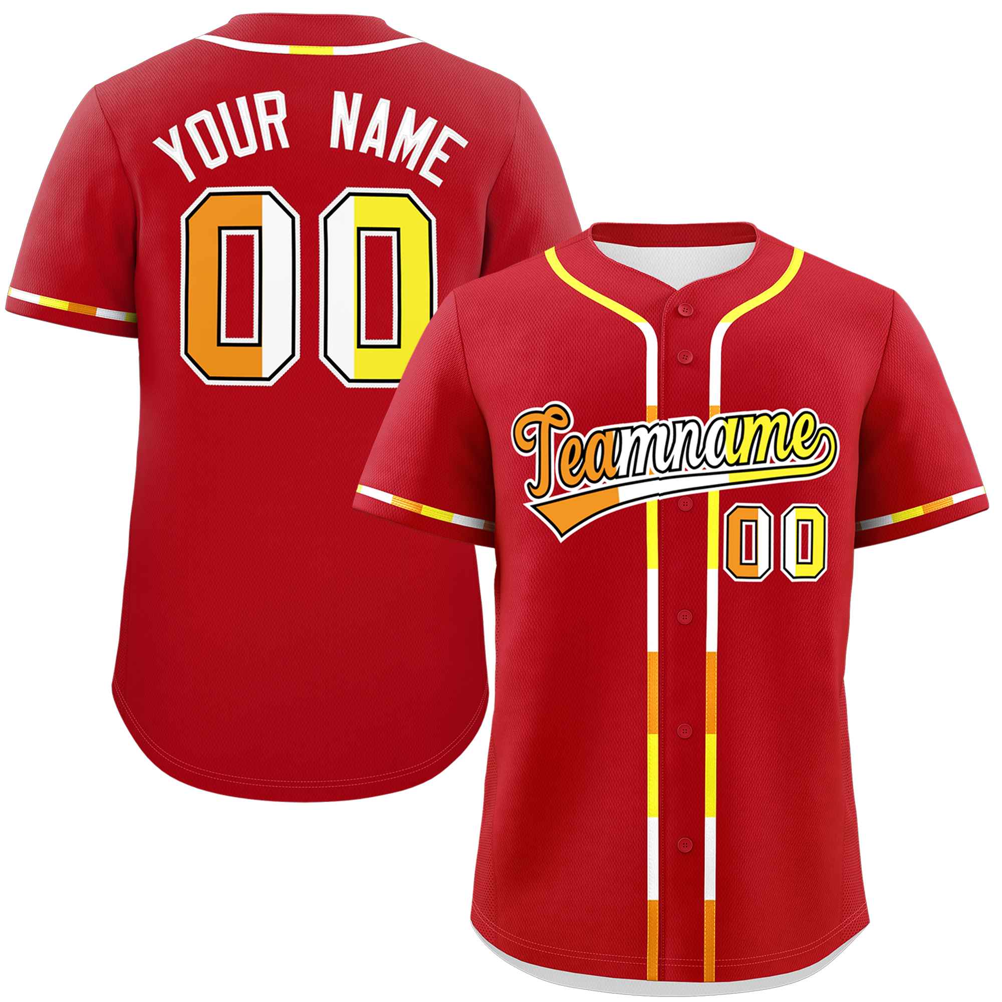 Custom Red Maverique For Pride Month Classic Style Authentic Baseball Jersey